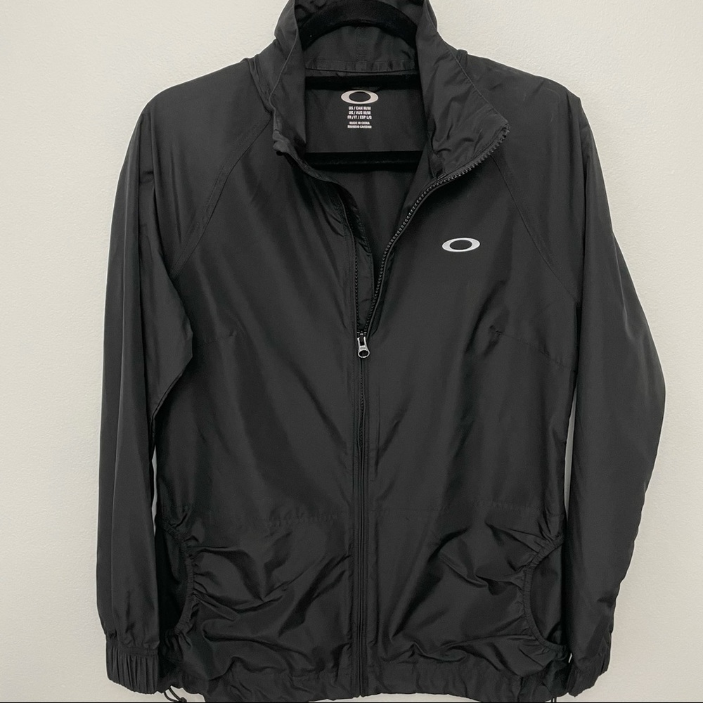 Oakley Black Lightweight Windbreaker Jacket